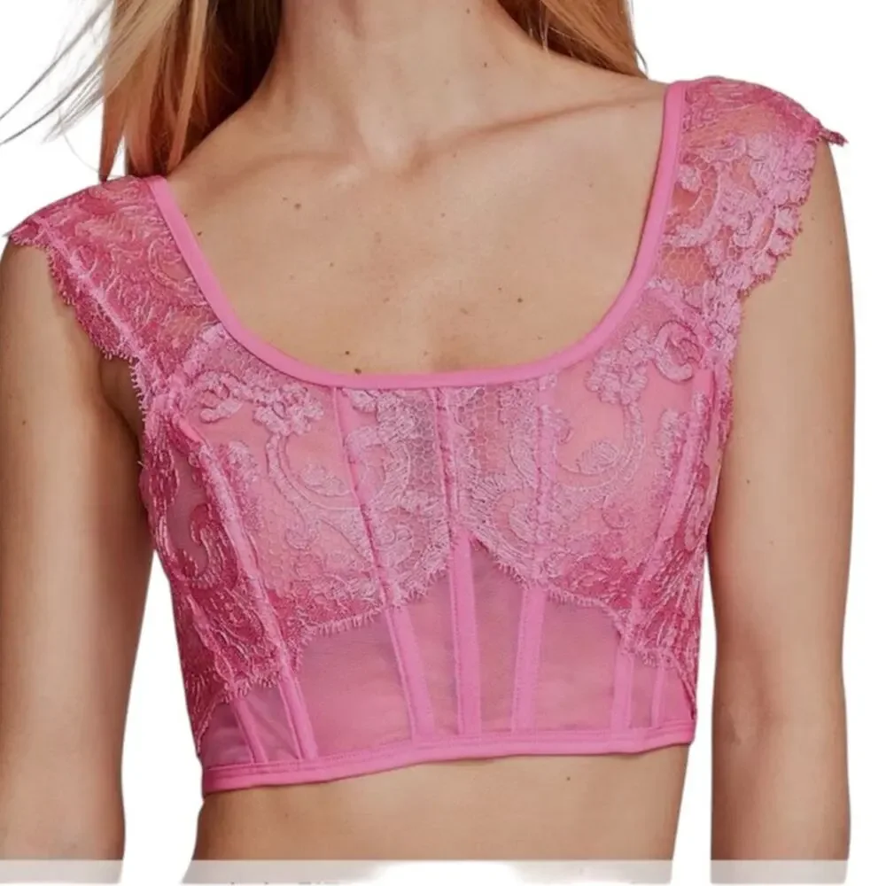 Victoria's Secret Dream Angels M DD Boho cap sleeve corset BC3 3229